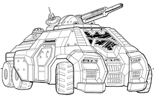 Skulker Wheeled Scout Tank Mk. II  