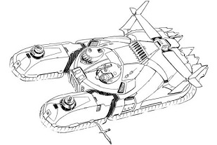 Hexareme HQ Hovercraft  