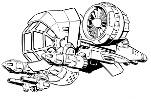 Hawk Moth II Gunship  